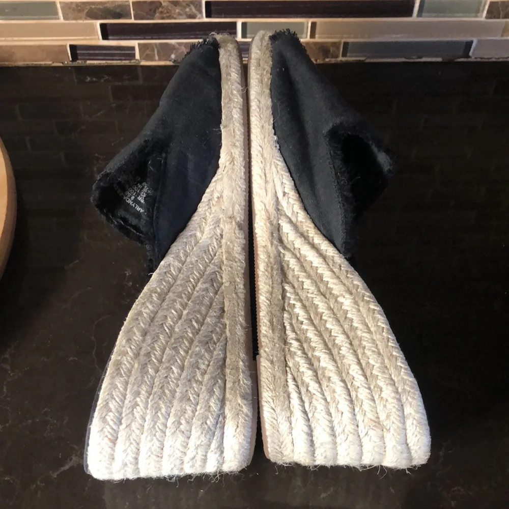 Ralph Lauren Carlynda linen espadrille wedges women’s‎ size 9.5